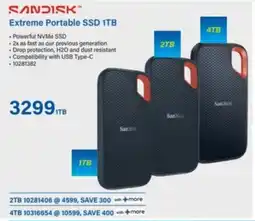 Incredible Connection SanDisk Extreme Portable SSD 1TB offer