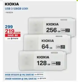 Incredible Connection Kioxia USB 3 128GB U301 offer