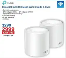 Incredible Connection Tp-link Deco X50 AX3000 Mesh WiFi 6 Units offer