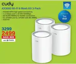 Incredible Connection Cudy AX3000 Wi-Fi 6 Mesh Kit offer