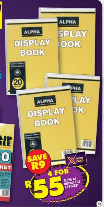 Shoprite Alpha A4 Display File 20-Pocket offer