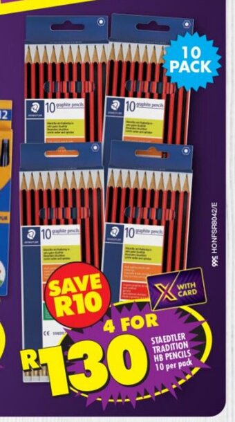 Staedtler Tradition HB Pencils 10 per pack