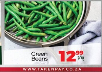 Take 'n Pay Green Beans per kg offer