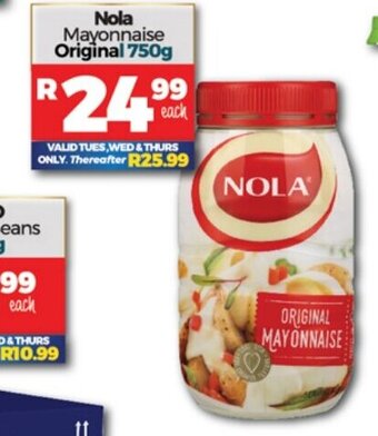 Take 'n Pay Nola Mayonnaise Original 750g offer