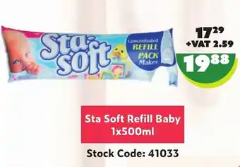 Africa Cash and Carry Sta Soft Refill baby 1 x 500ml offer