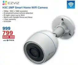 Incredible Connection Ezviz H3C 2MP Smart Home WiFi Camera offer