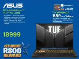Incredible Connection ASUS TUF A16 AMD Ryzen 7 RTX 4050 Laptop offer