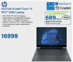 Incredible Connection Hp Victus 15 Intel Core i7 RTX 3050 Laptop offer