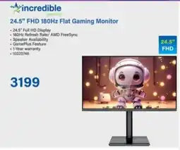 Incredible Connection Incredible 24.5" FHD 180Hz Flat Gaming Monitor offer
