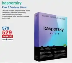 Incredible Connection Kaspersky Plus 3 Devices 1-Year offer