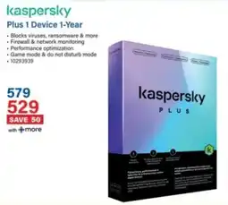 Incredible Connection Kaspersky Plus 1 Device 1-Year offer