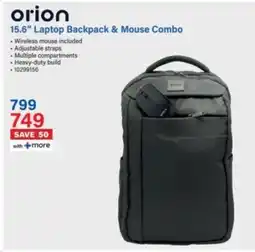Incredible Connection Orion 15.6" Laptop Backpack & Mouse Combo offer