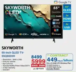 Incredible Connection Skyworth 55-inch QLED TV offer