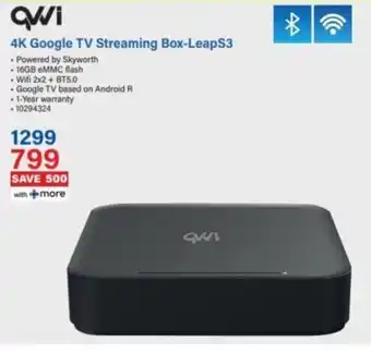 Incredible Connection QVWI 4K Google TV Streaming Box-LeapS3 offer