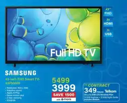 Incredible Connection Samsung 43-inch FHD Smart TV offer