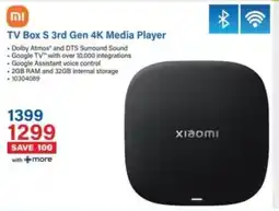 Incredible Connection Xiaomi TV Box S 3rd Gen 4K Media Player offer