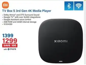 Incredible Connection Xiaomi TV Box S 3rd Gen 4K Media Player offer