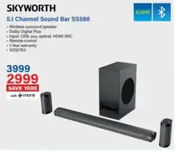 Incredible Connection Skyworth 5.1 Channel Sound Bar SS586 offer