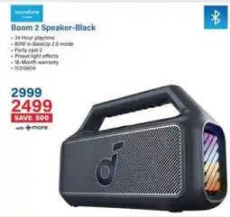 Incredible Connection Soundcore Boom 2 Speaker-Black offer