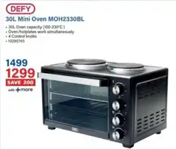 Incredible Connection Defy Mini Oven MOH2330BL offer