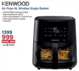 Incredible Connection Kenwood Air Fryer Window Single Basket offer