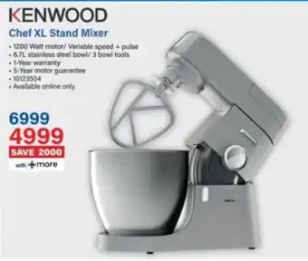Incredible Connection Kenwood Chef XL Stand Mixer offer