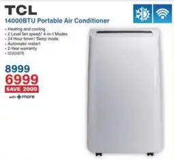 Incredible Connection TCL 14000BTU Portable Air Conditioner offer