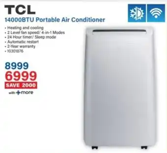 Incredible Connection TCL 14000BTU Portable Air Conditioner offer