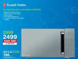 Incredible Connection Russell Hobbs Electronic Microwave Mirror RHEM45L offer