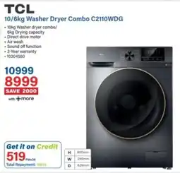 Incredible Connection TCL Washer Dryer Combo offer