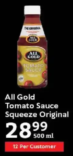 Oxford Freshmarket All Gold Tomato Sauce Squeeze Original offer