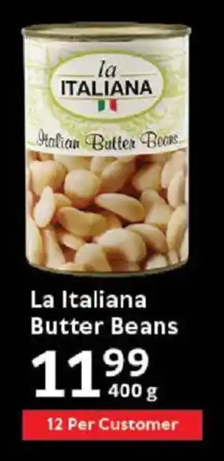 Oxford Freshmarket La Italiana Butter Beans offer