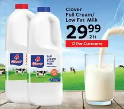 Oxford Freshmarket Clover Full Cream/ Low Fat Milk offer
