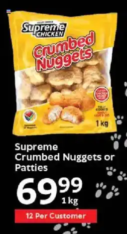 Oxford Freshmarket Supreme Crumbed Nuggets or Patties offer