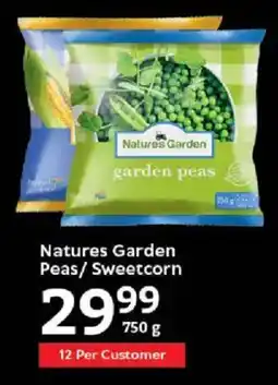Oxford Freshmarket Natures Garden Peas/ Sweetcorn offer