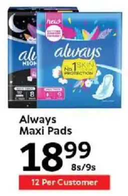 Oxford Freshmarket Always Maxi Pads offer