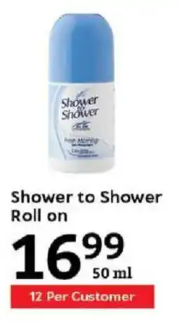 Oxford Freshmarket Shower to Shower Roll on offer