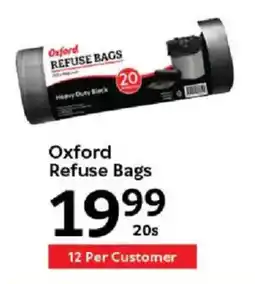 Oxford Freshmarket Oxford Refuse Bags offer