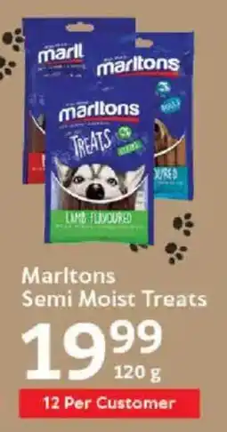 Oxford Freshmarket Marltons Semi Moist Treats offer