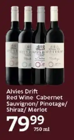 Oxford Freshmarket Alvies Drift Red Wine Cabernet Sauvignon/ Pinotage/ Shiraz/ Merlot offer