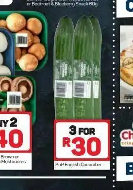 Pick n Pay English cucumbers 3 offer