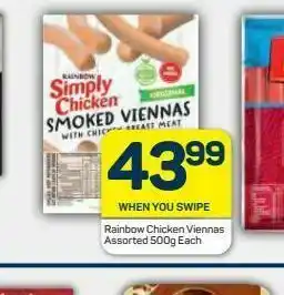 Pick n Pay Rainbow simply chicken viennas offer