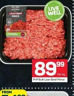 Pick n Pay Minced beef offer