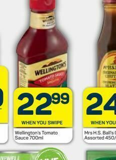 Pick n Pay Wellington's tomato sauce offer