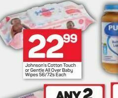 Pick n Pay Johnson's baby wipes offer