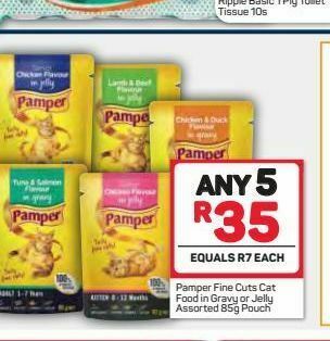 Pick n Pay Pamper cat food 5 offer