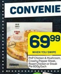 Pick n Pay Hypermarket Pnp pies offer