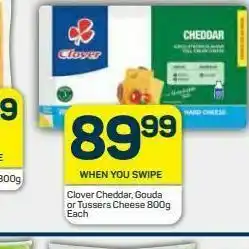 Pick n Pay Hypermarket Clover cheddar / gouda cheese slices offer