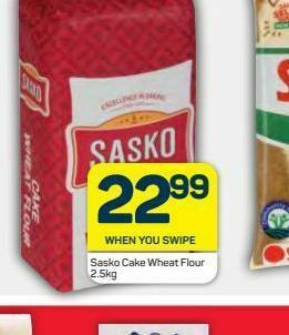 Pick n Pay Hypermarket Sasko cake wheat flour offer