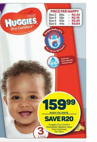 Pick n Pay Hypermarket Huggies disposable nappies offer